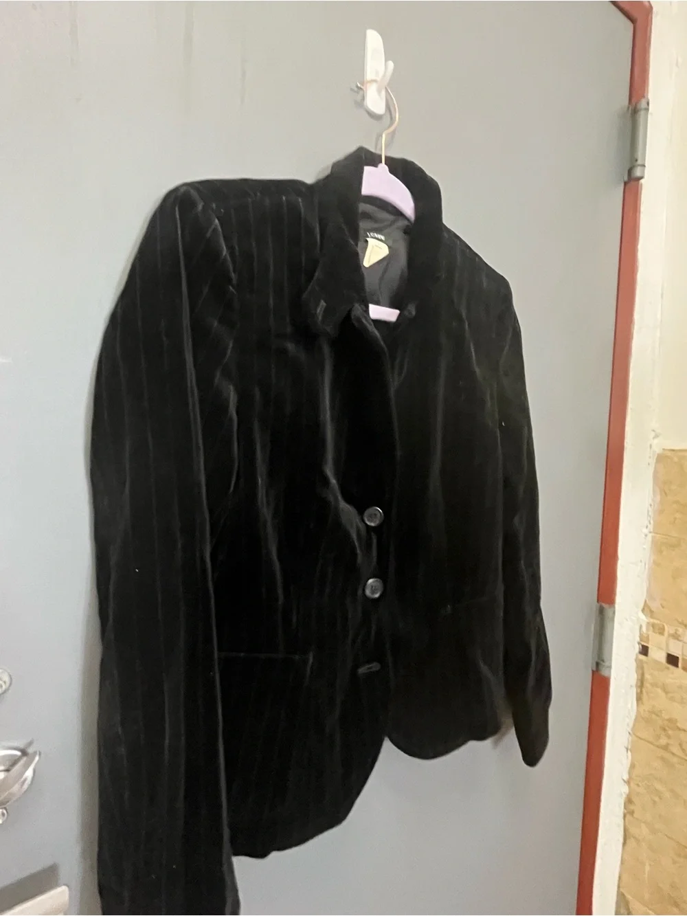 Banana Republic Black Corduroy Blazer with Elbow Patch